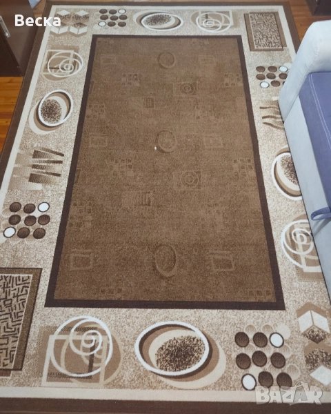 Килим 284×200 см – кафяв/бежов, снимка 1