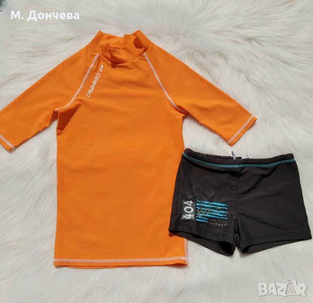Бански и блуза с UV защита 7-8 години, снимка 1