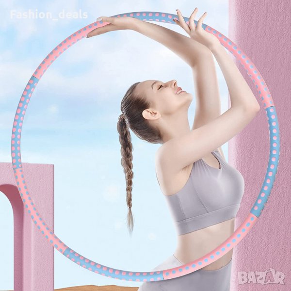 Нов обръч за упражнения за Корем Фитнес гори калории Хула Масаж, снимка 1