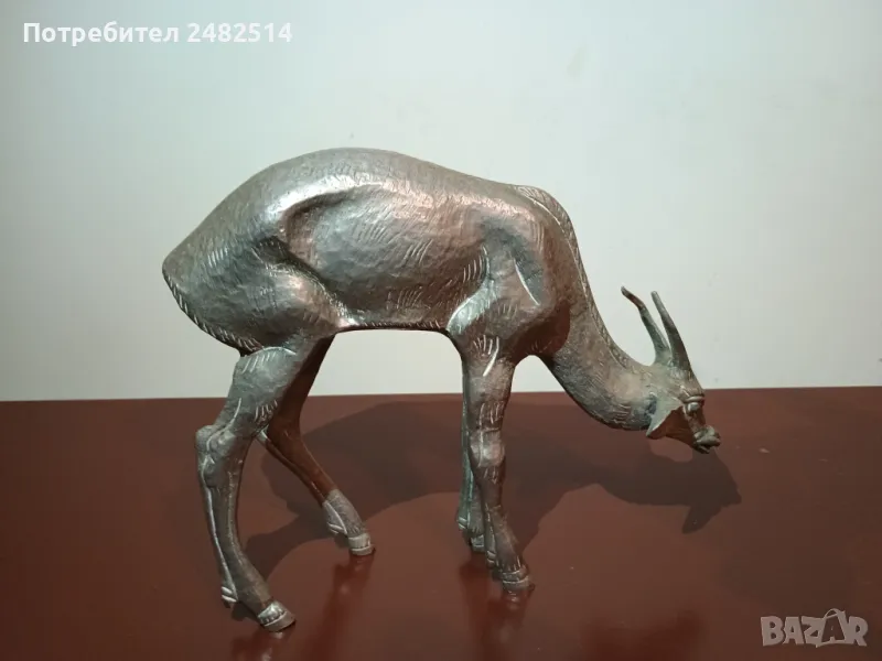 Антикварна бронзова скулптура статуетка пластика, снимка 1