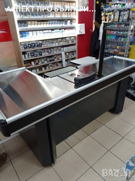 Касов модул 2,10m (нов) с вграден баркод скенер + везна + сейф за банкноти, снимка 1