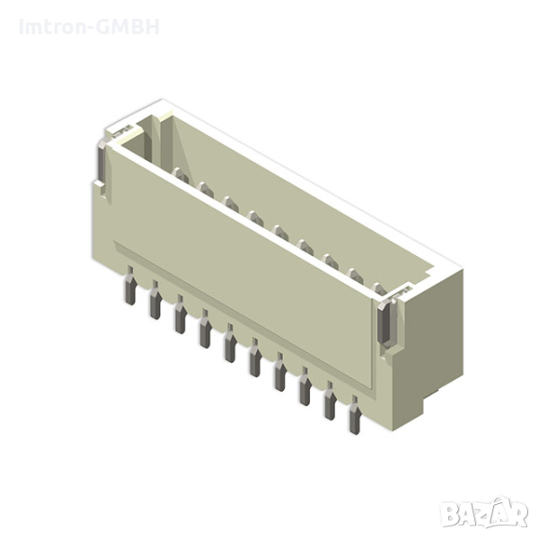  CI1107M1HR0-NH Конектор за повърхностен монтаж, прав ъгъл 7 позиция 0,039" (1,00 мм) лента и макара, снимка 1
