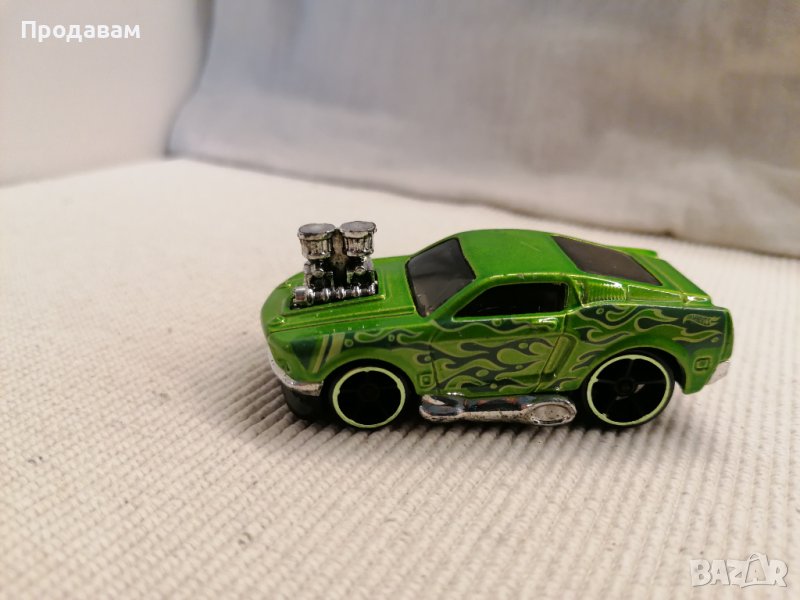 💕🧸2002 Hot Wheels - 1968 Green Ford Mustang DTX47, снимка 1