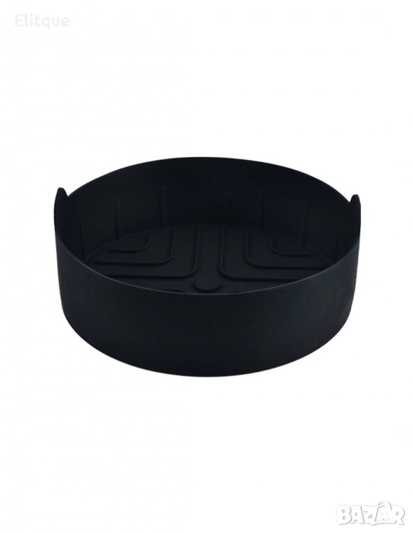 Съд силиконов за AirFryer Rosberg R51980RS, 18.8x5.5см., Червен, снимка 1