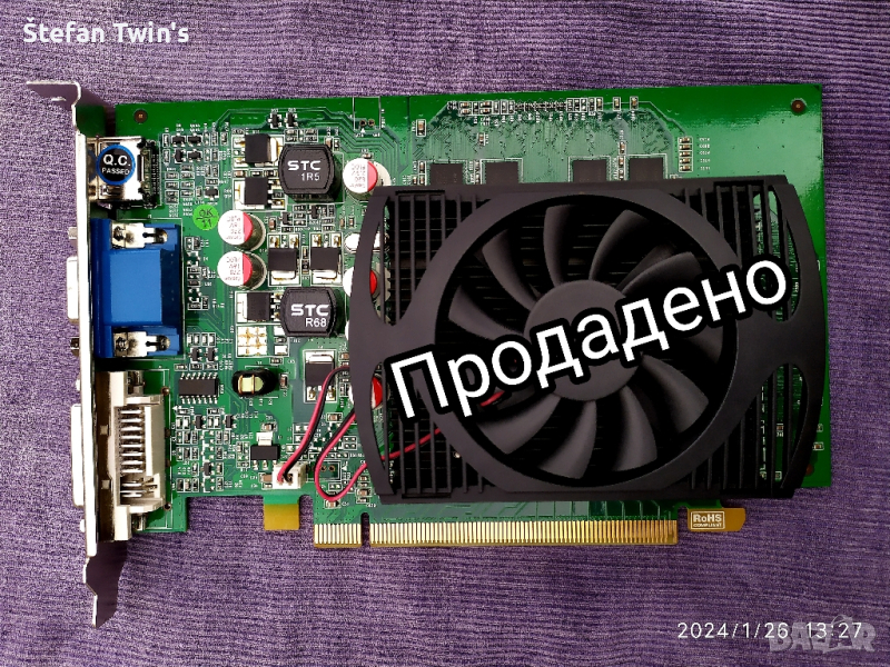 Видео карта Nvidia GeForce Leadtek WinFast GT220 HDMI 1024MB GDDR3 128bit PCI-E, снимка 1