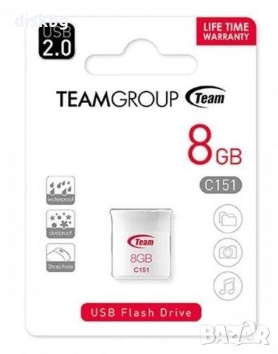 Нова USB 8GB Flash памет TEAMGROUP C151 - запечатана, снимка 1