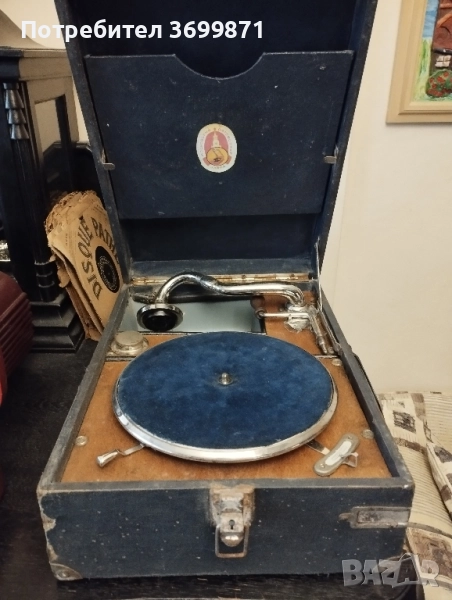 Грамофон на пружина., снимка 1