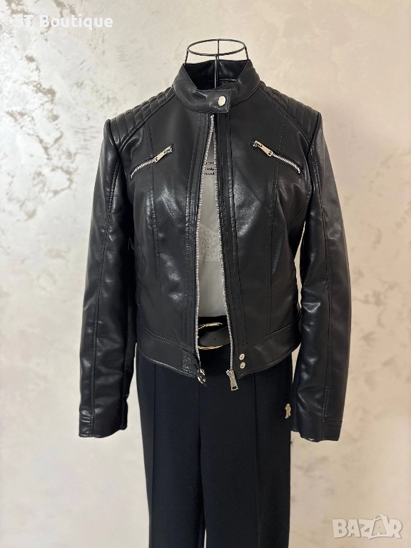 Кожено дамско яке, снимка 1