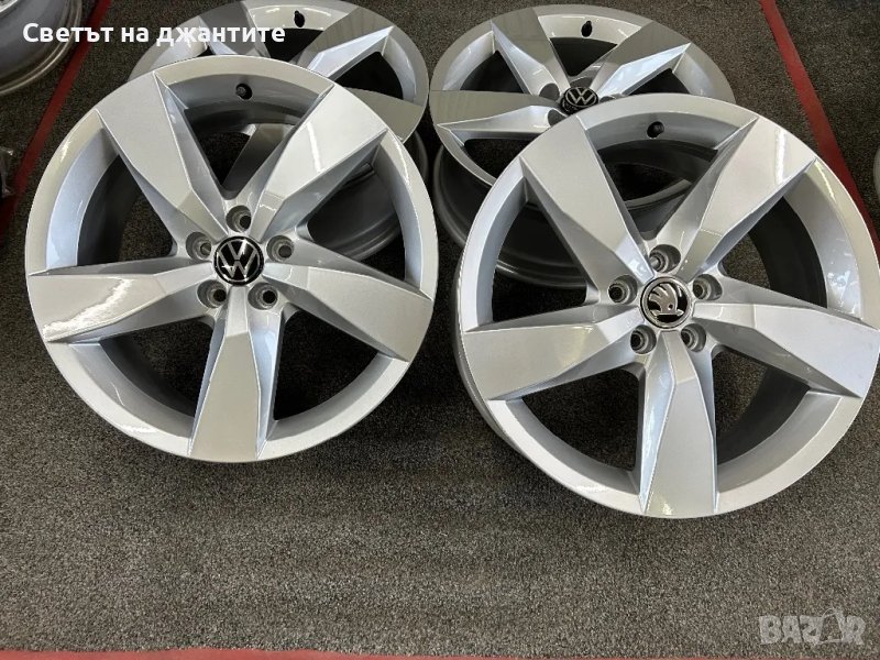 17 Цола 5x100 Оригинални Нови VW T Cross  Polo Skoda Scala Kamiq , снимка 1
