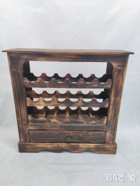 Шкаф за вино дървен ръчно правен Индонезия , снимка 1