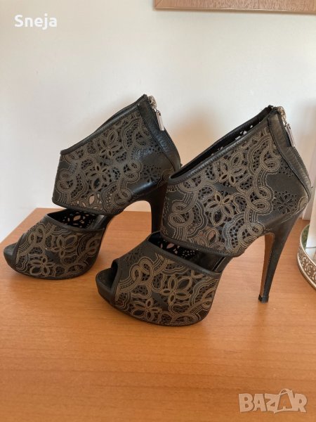 #Обувки # Обувки с висок ток # Черни обувки #GiAnni, снимка 1