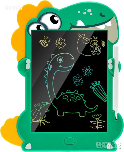 Детска дъска за писане - зелен динозавър, снимка 1