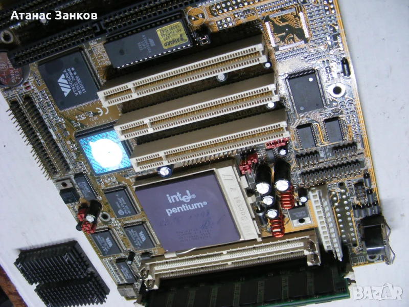 Ретро дънна платка Socket 7  PCPartner am-545+ Intel Pentium 166, снимка 1