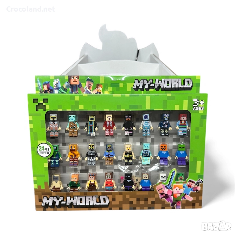 My World – Комплект от 24 мини фигурки (Minecraft стил), снимка 1