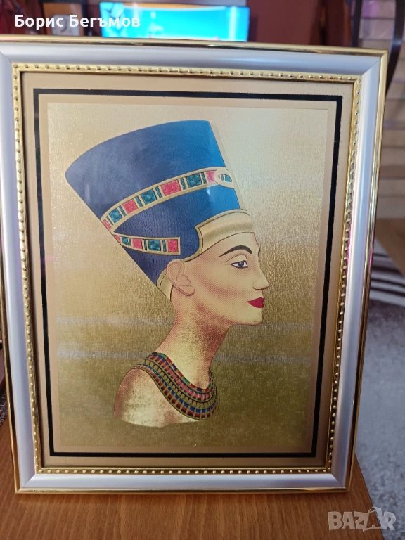 Египетски принт на Нефертити/Queen Nefertiti, снимка 1