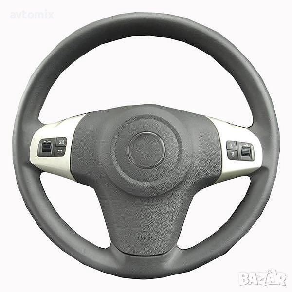 Кожен калъф за волан шиещ, Opel Corsa D 2009-2014 г., снимка 1