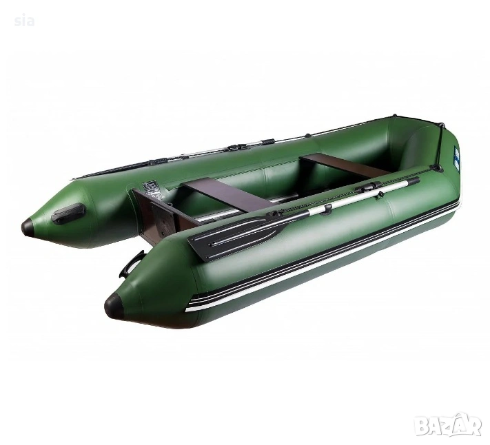 НАДУВАЕМА  ЛОДКА ЗА РИБОЛОВ С ТВЪРДО ДЪНО 334 СМ. AQUA STORM STK 330, снимка 1