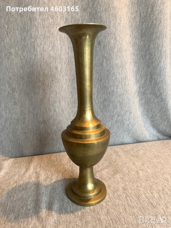 месингова ваза , снимка 1