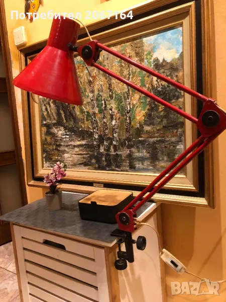 Настолна промишлена лампа, снимка 1