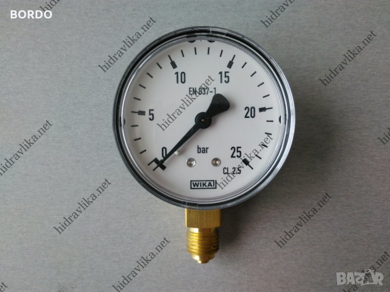 Манометър WIKA - Ф63/0-25 bar (радиален), снимка 1