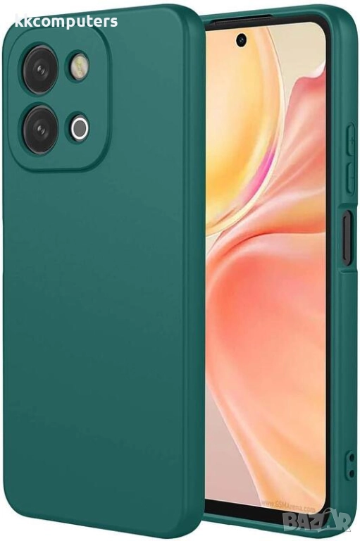 Калъф силикон / Зелен мат / за Xiaomi Redmi 15C Баркод : 3133264, снимка 1