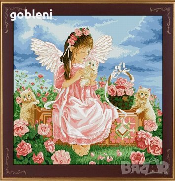 гоблен "РОЗОВА ОБИЧ" Д45; 34 цвята, снимка 1