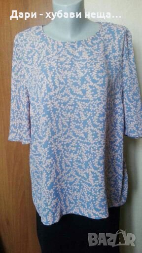 Блуза/топ в синьо и розово, на "Cubus"👗🍀XL,2XL👗🍀арт.2092, снимка 1