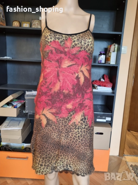 Рокля с есенни мотиви Marc Cain, размер М, снимка 1