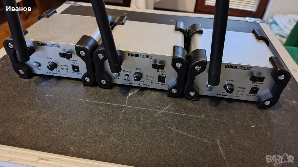 Безжичен 2.4 GHz стерео предавател Klark Teknik AIR LINK, снимка 1