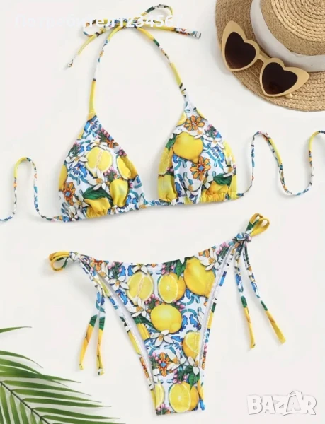 Дамски НОВИ бански с лимони С и М размер 🍋, снимка 1