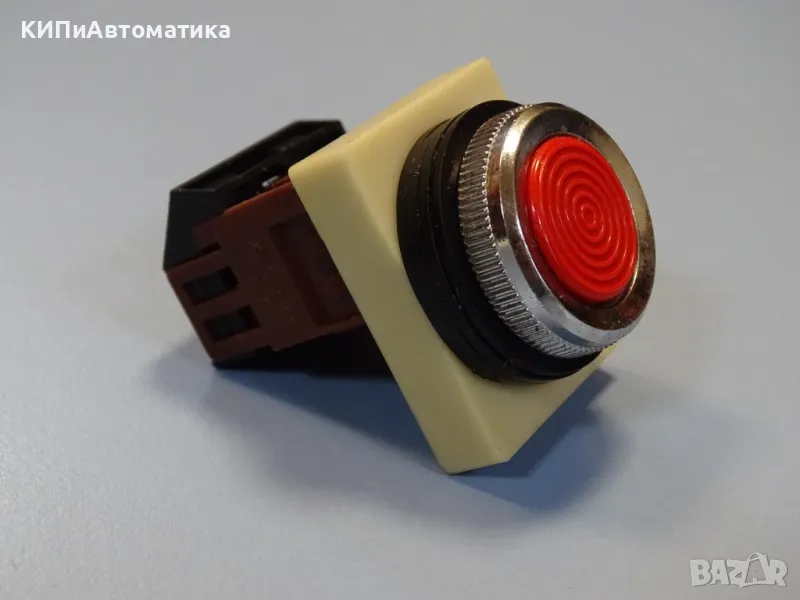 команден бутон FUJI Electric AH25-F push button switch red, снимка 1