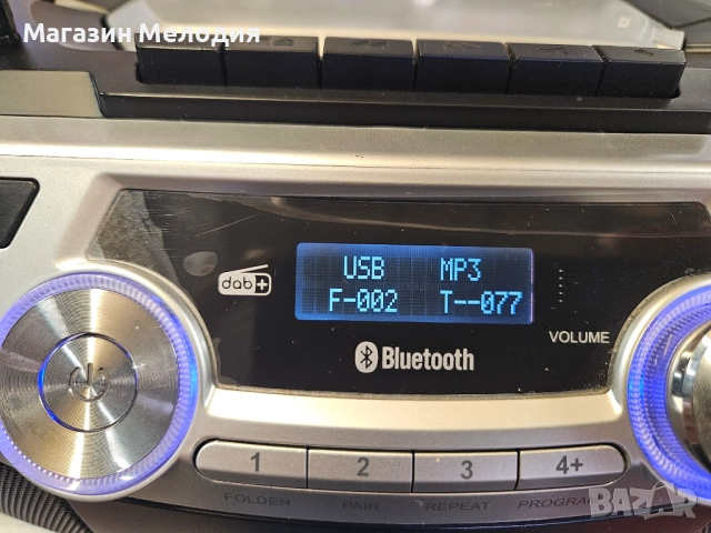 Радиокасетофон Lenco SCD-720SI Има радио, диск, касета, bluetooth и aux. DAB+ mp3 Работи отлично., снимка 4 - Радиокасетофони, транзистори - 52810724