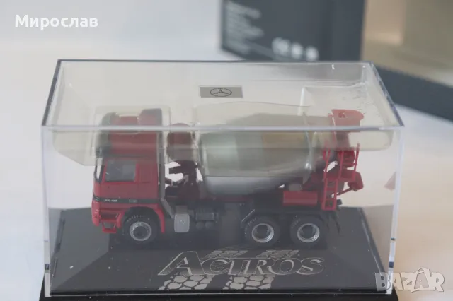 HERPA H0 1/87 MERCEDES BENZ ACTROS БЕТОНОВОЗ КАМИОН МОДЕЛ ТИР, снимка 9 - Колекции - 49977966