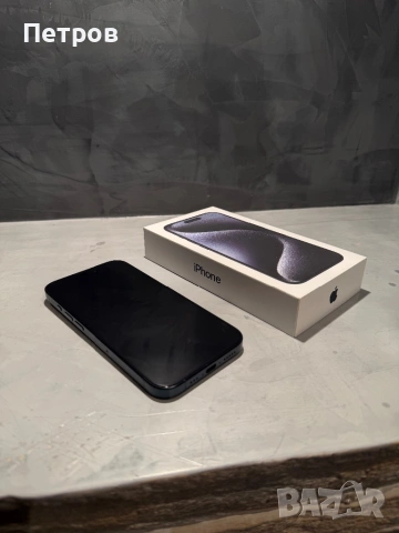 99% battery! КАТО ЧИСТО НОВ Iphone 15 Pro + гаранция, снимка 7 - Apple iPhone - 53058700