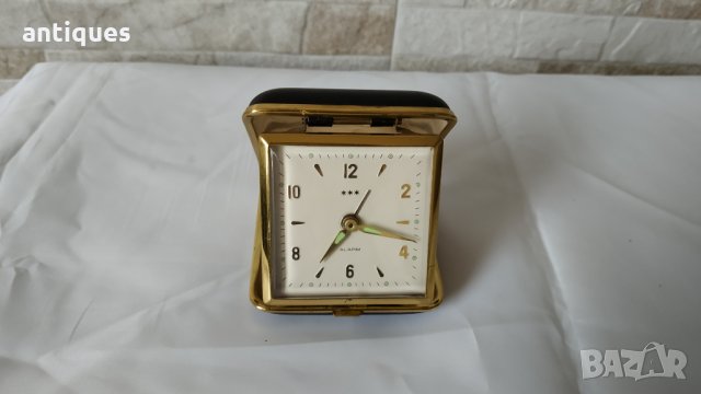 Стар туристически часовник / будилник - Haramachi Seiki Co. - Made in Japan - 1965г., снимка 2 - Антикварни и старинни предмети - 35260471