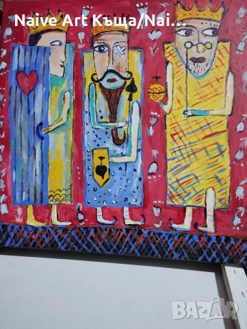 Картина платно маслени бои акрилни бои размер 42/42