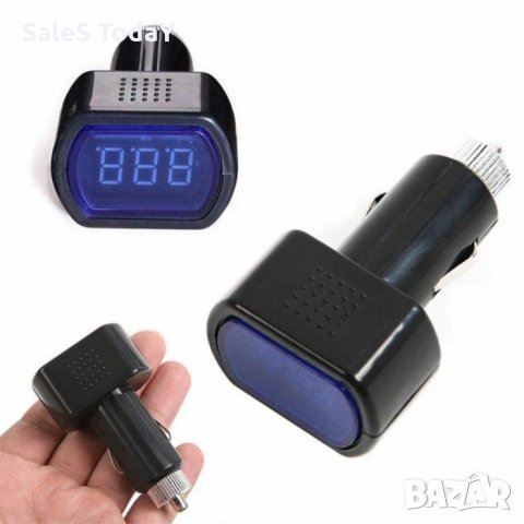 Дигитален волтметър за кола, с цифри, дисплей, 12/24V, от 8 до 30 волта, Черен, снимка 3 - Аксесоари и консумативи - 35437126
