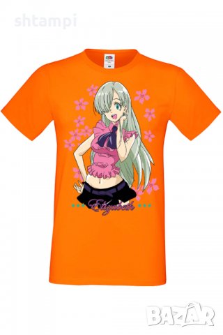 Мъжка тениска The Seven Deadly Sins Elizabeth Liones,Анимация,игра,Празник,Повод,, снимка 10 - Тениски - 38123023