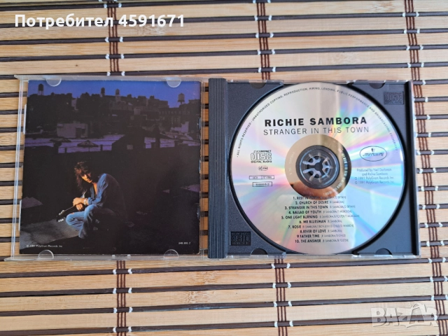 Richie Sambora – Stranger In This Town, снимка 2 - CD дискове - 51677806