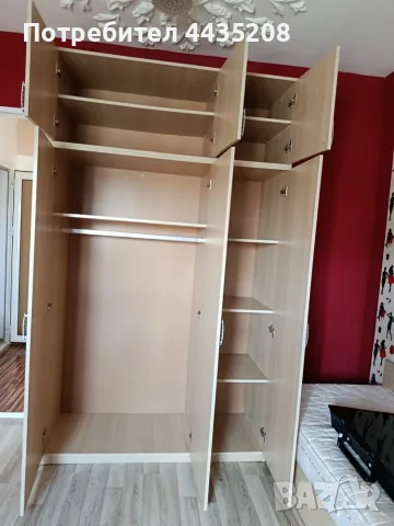 Гардероб с надстройка 230/135, снимка 5 - Гардероби - 55927792