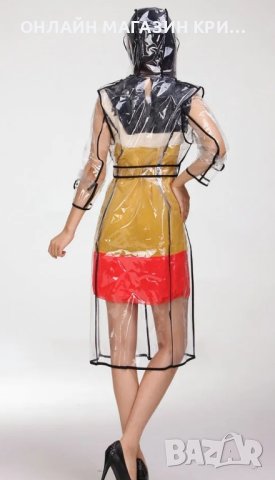 шлифер 100% латекс с коланче и качулка /с.м.л , снимка 3 - Шлифери - 42222169