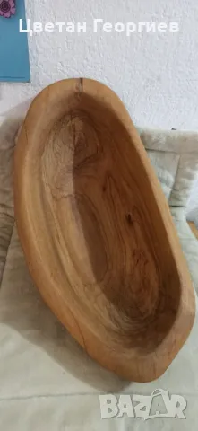 купа за плодове от маслиново дърво, снимка 2 - Декорация за дома - 49136877