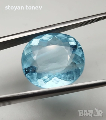 Рядък и Голям Естествен Аквамарин 10.59 карата – "SANTA MARIA" BLUE!, снимка 7 - Други - 53893051