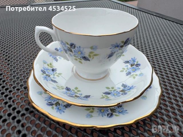 🫖 Луксозен английски порцеланов сервиз Royal Vale – Fine Bone China(около 1950 г)🫖, снимка 2 - Антикварни и старинни предмети - 52639229