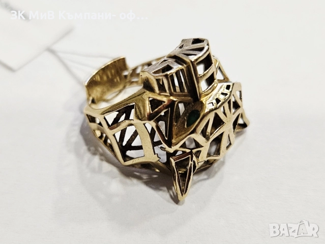 Златен пръстен 3.96гр 3562-25/5, снимка 4 - Пръстени - 52567891