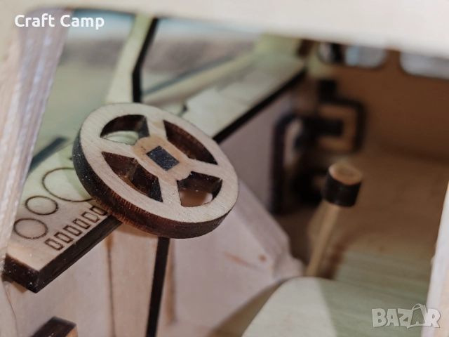 Дървен модел на хладилен камион – Craft Camp, снимка 8 - Коли, камиони, мотори, писти - 52735818