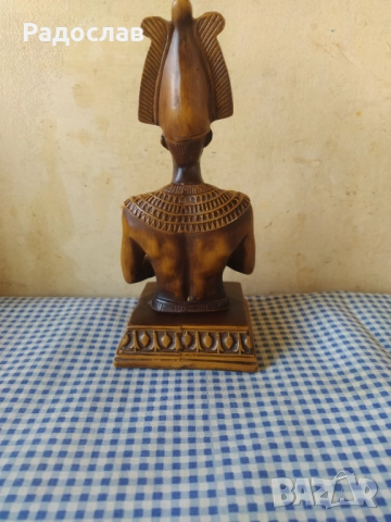 оригинална статуетка Египетски бог  Фараон, снимка 5 - Статуетки - 52322685