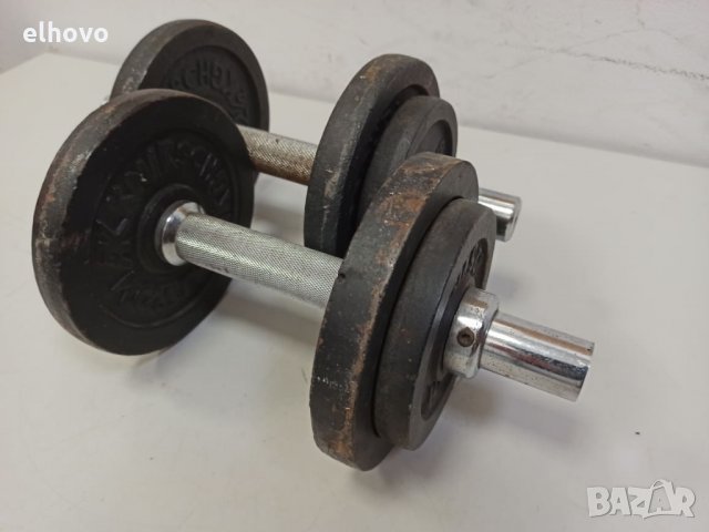 Дъмбели 2x9.5кг , снимка 4 - Фитнес уреди - 31297478