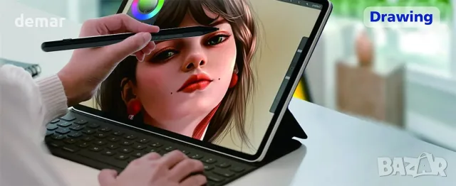 Активен стилус за Microsoft Surface и iPad 2018–2025 с наклон и palm rejection, снимка 8 - Друга електроника - 55829673