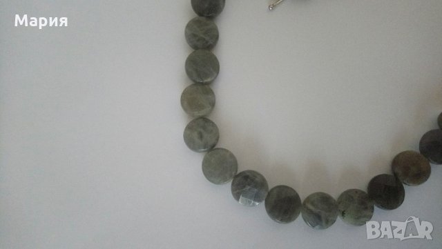 Комплект бижута от лабрадорит (полускъпоценен камък) и сребро, снимка 2 - Бижутерийни комплекти - 31841687